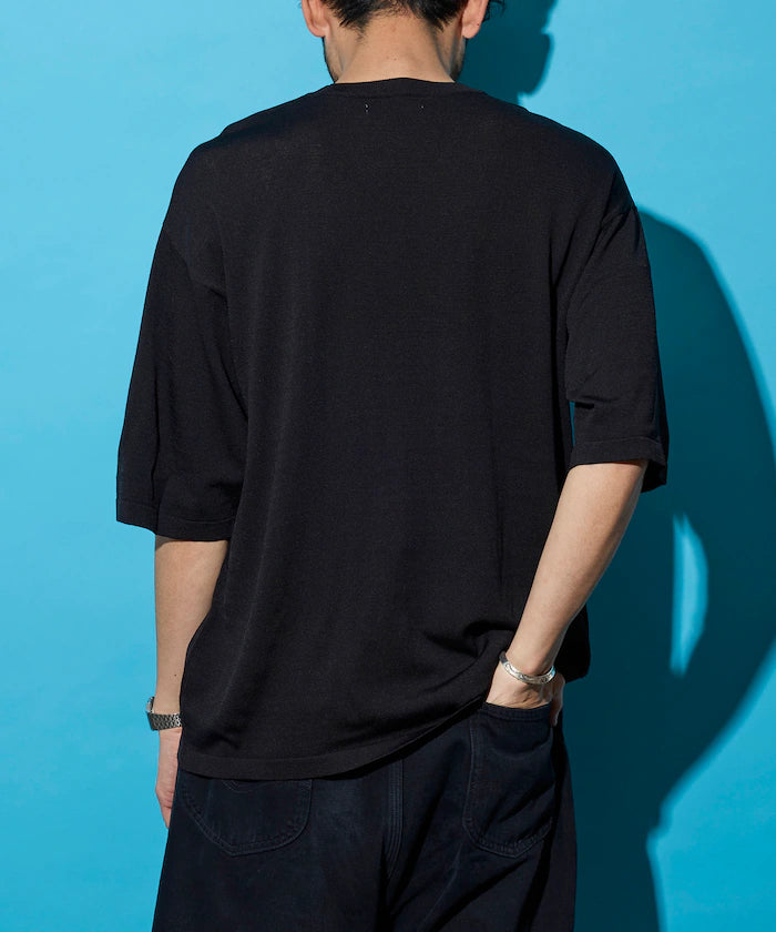 [New Color Added] SUPER ICE / Super Ice Crew Neck Knit T-Shirt / Contact Cooling