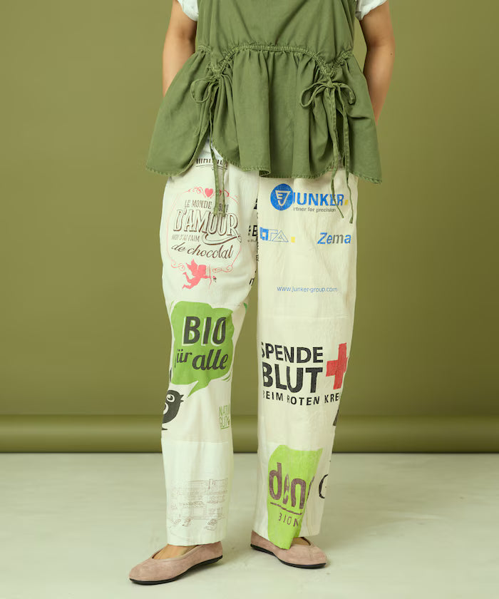 vintage European eco bag remake pants