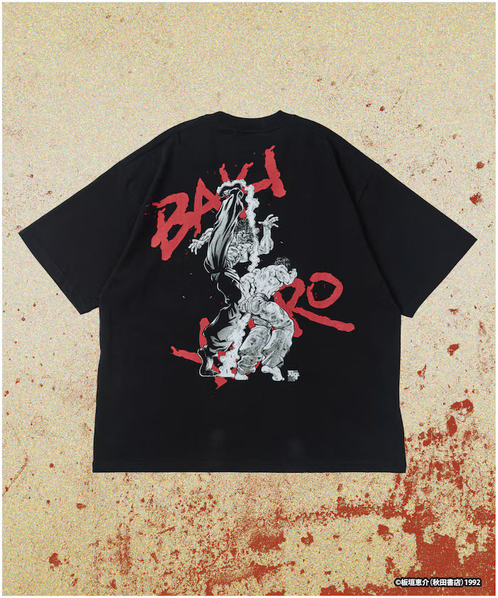 [Sales start June 12, 12:00] Baki 'The World's Strongest Father-Son Fight' Print Crew Neck T-Shirt