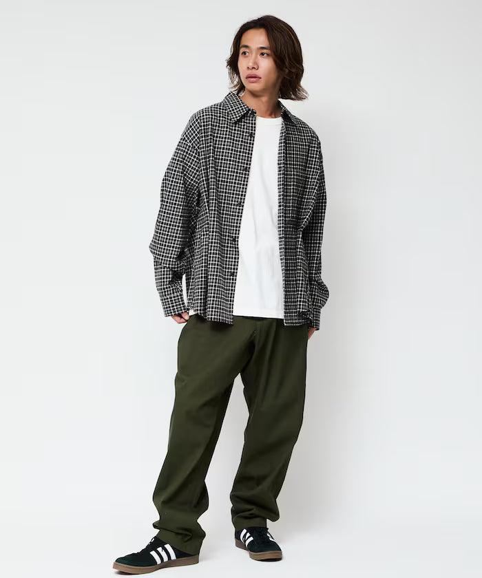 Relax Fit Relaxed Fit Regular Color Flannel Check Shirt [Limited Edition]