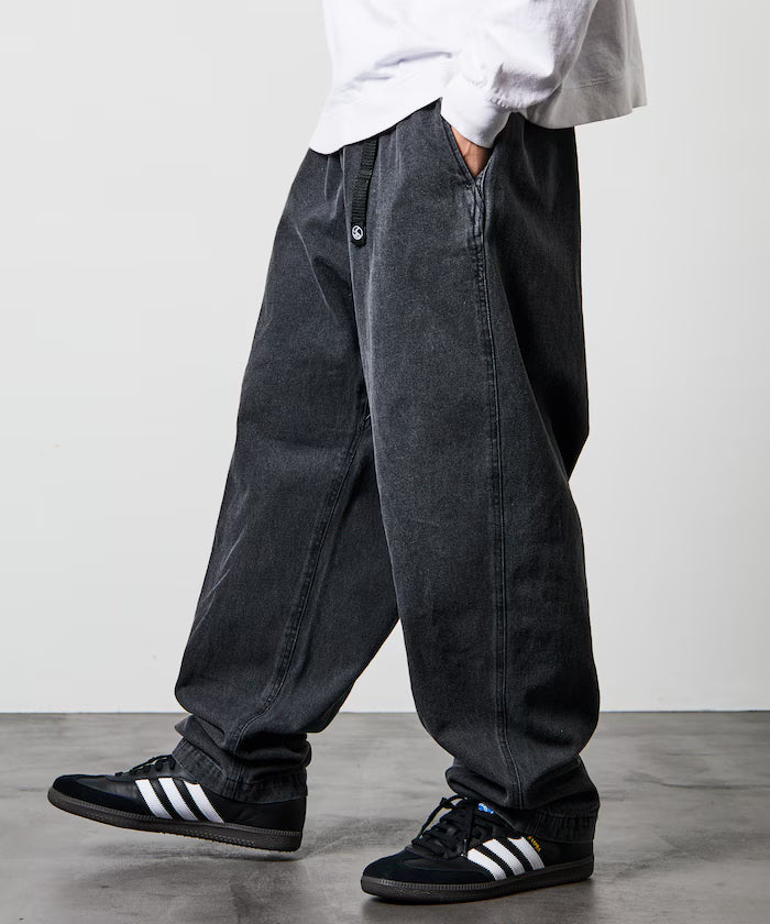 FREAK'S STORE OUTDOORS/Wide Silhouette Climbing Pants/Denim/Chino【Limited Edition】 - Black Denim