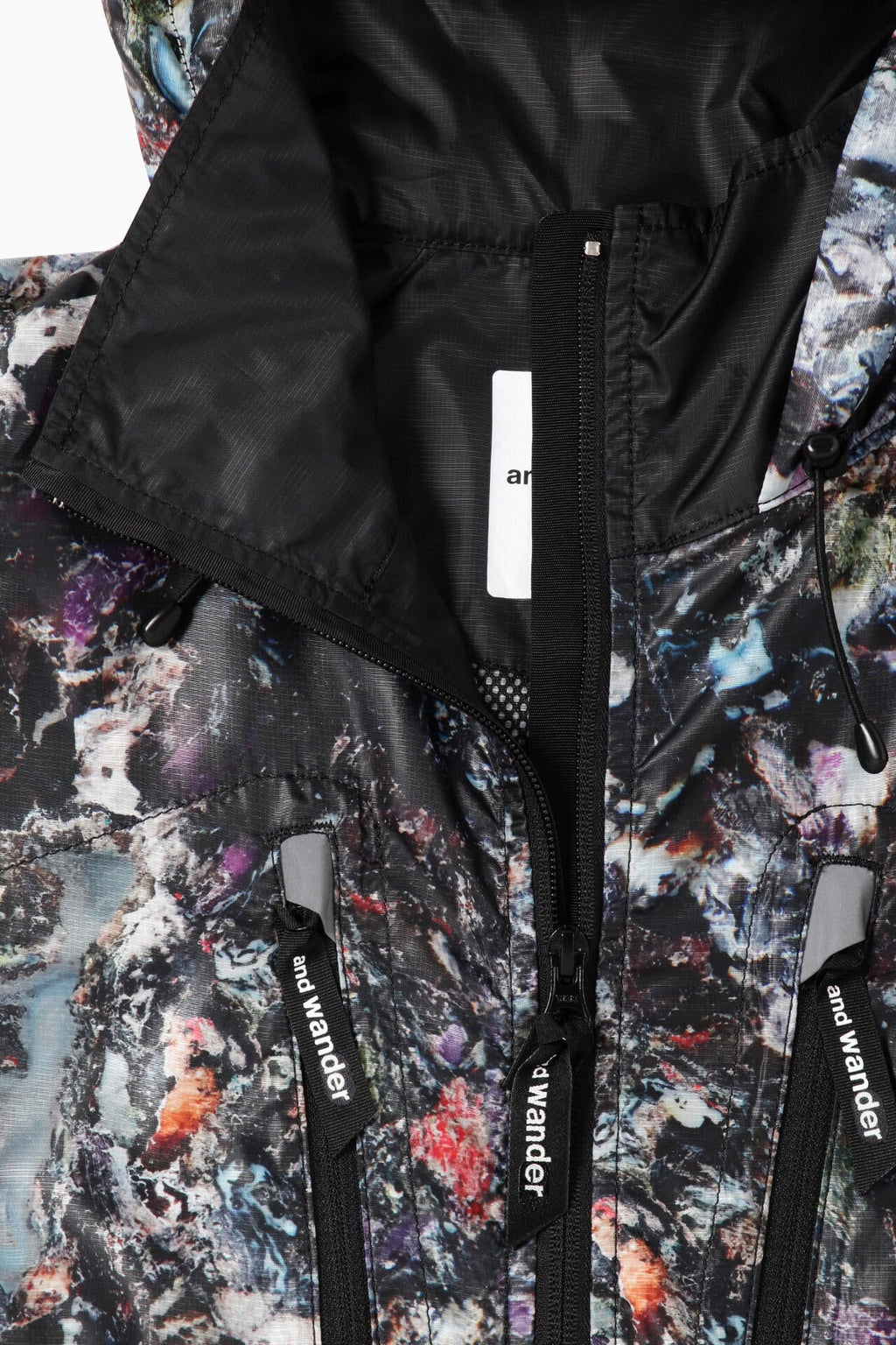 stone printed rip coat