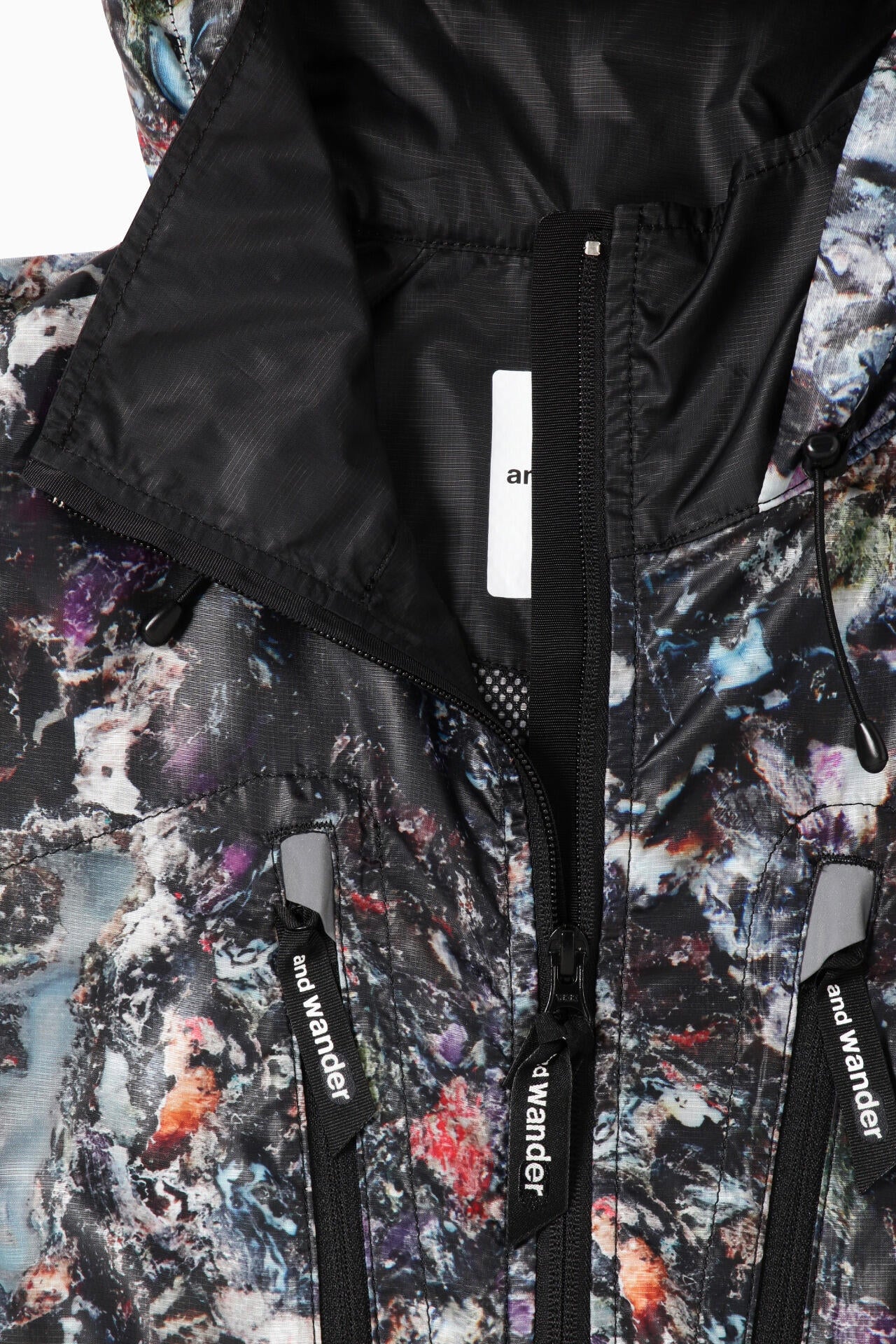 stone printed rip coat