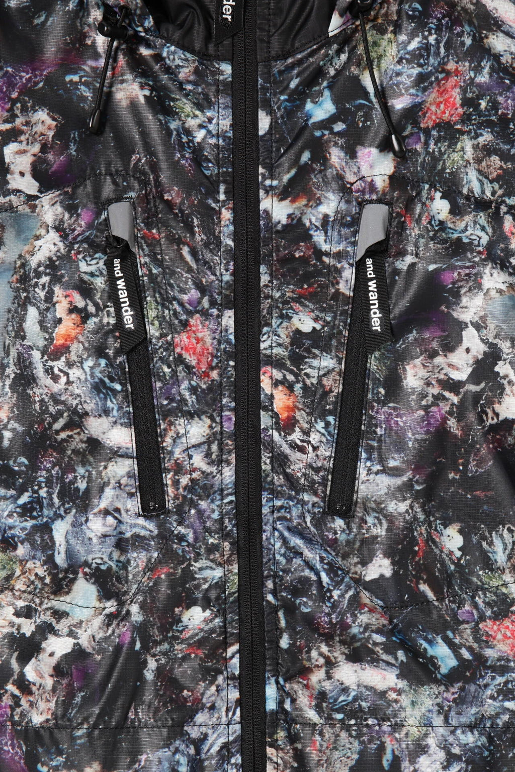 stone printed rip coat