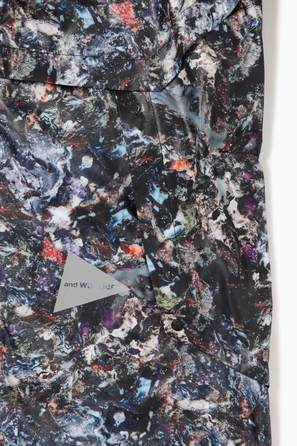 stone printed rip coat