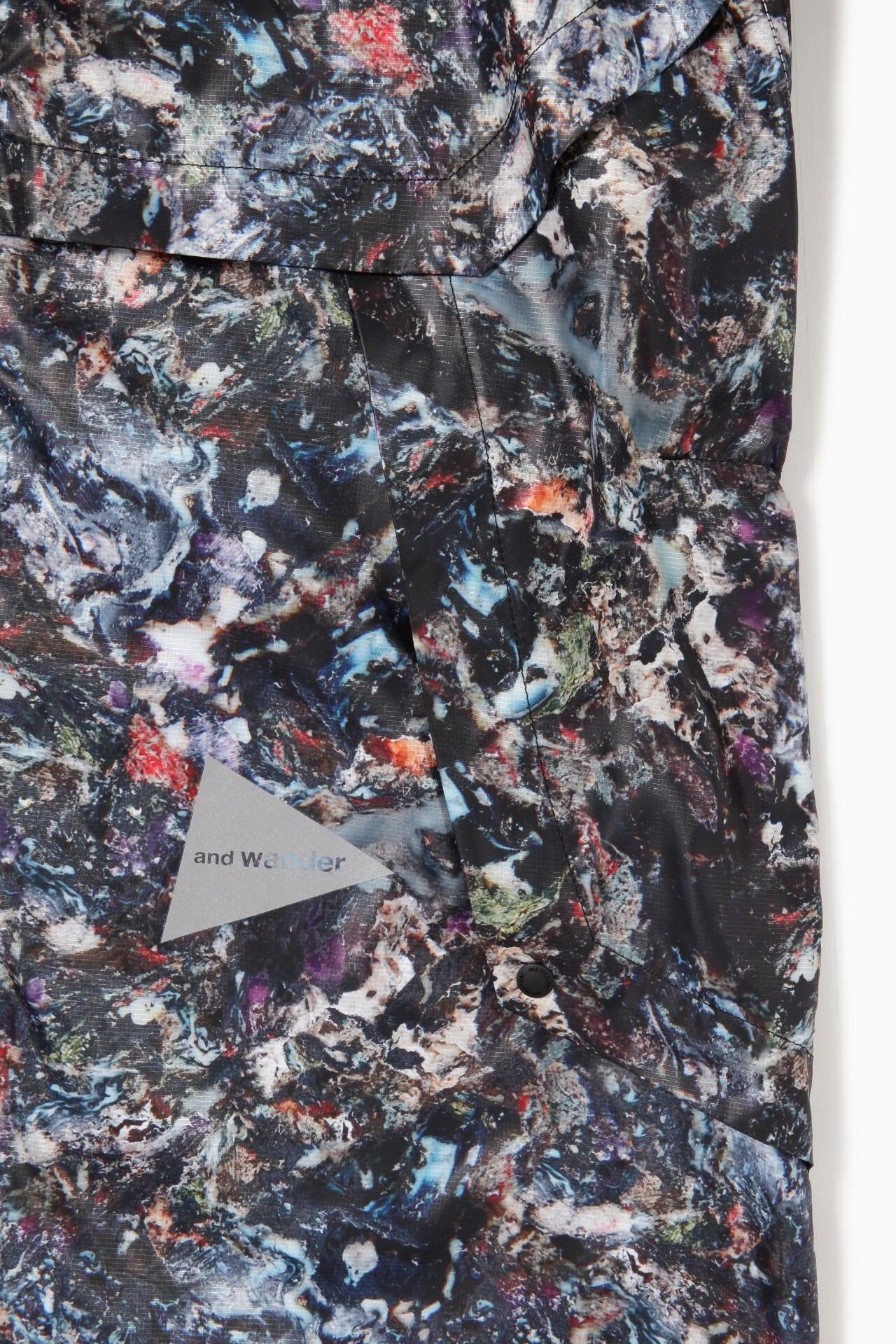 stone printed rip coat