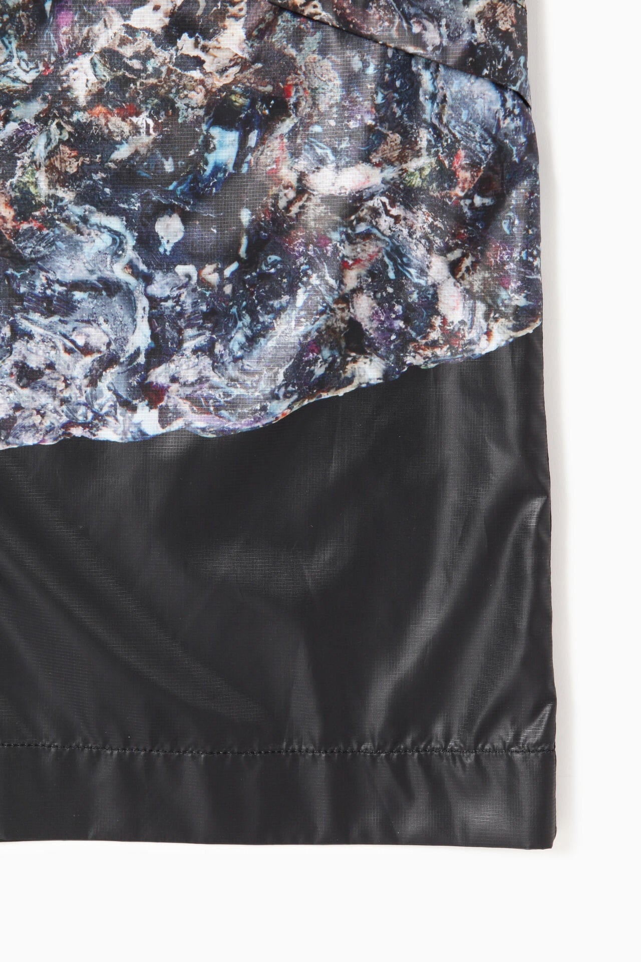 stone printed rip coat