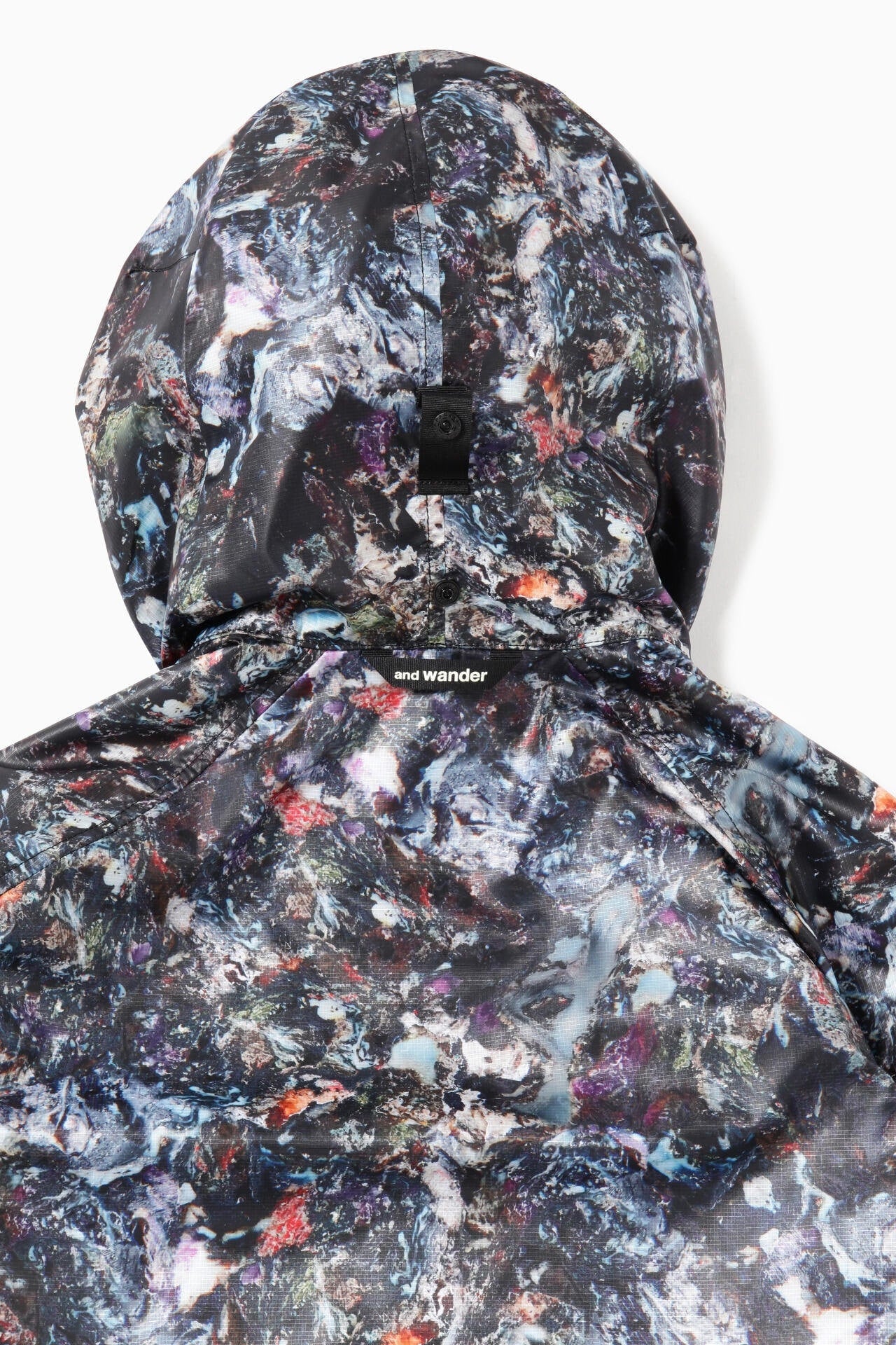 stone printed rip coat