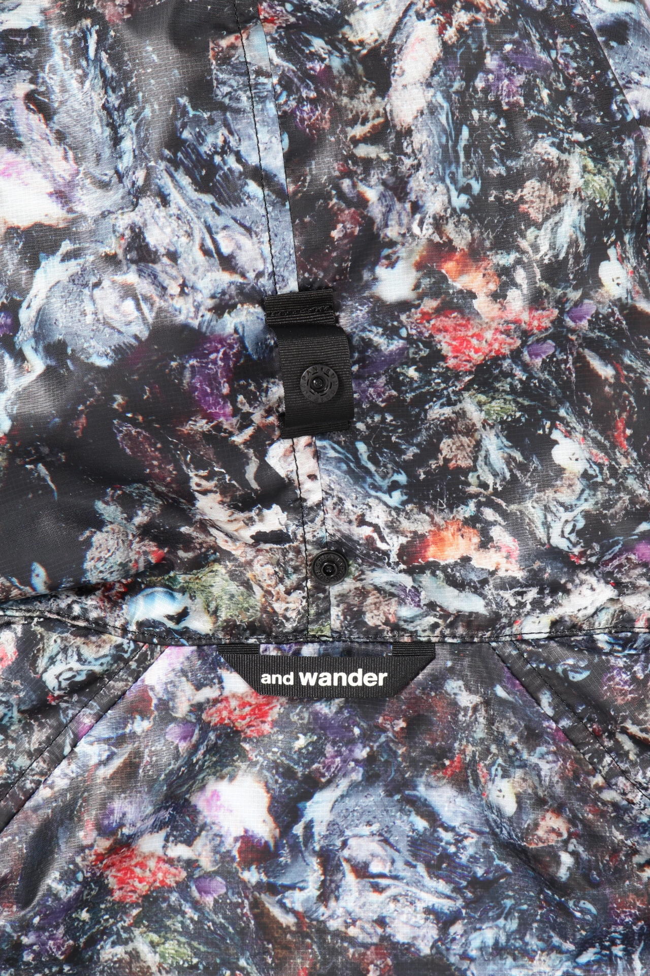 stone printed rip coat