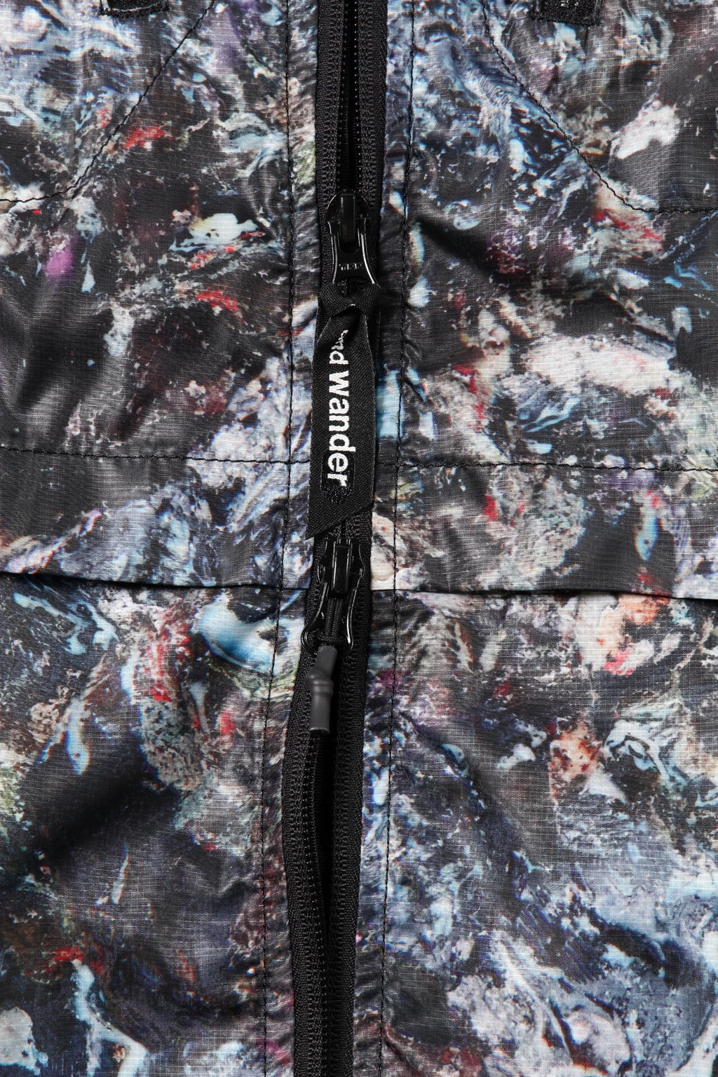 stone printed rip coat