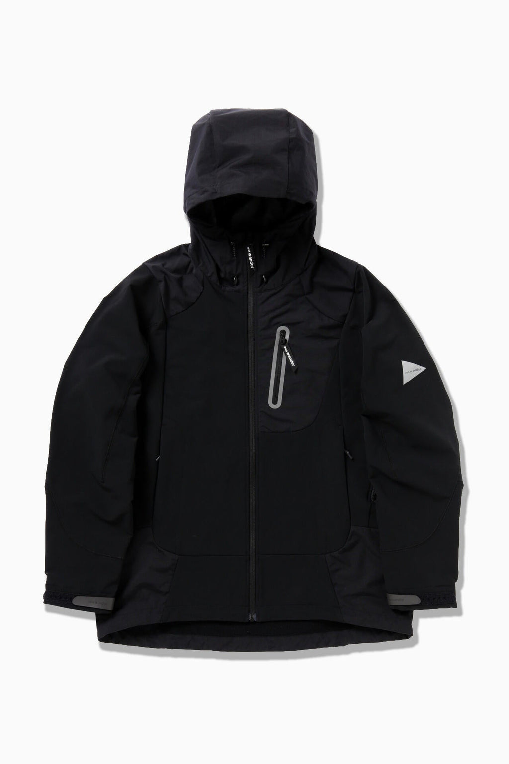 stretch shell jacket - black