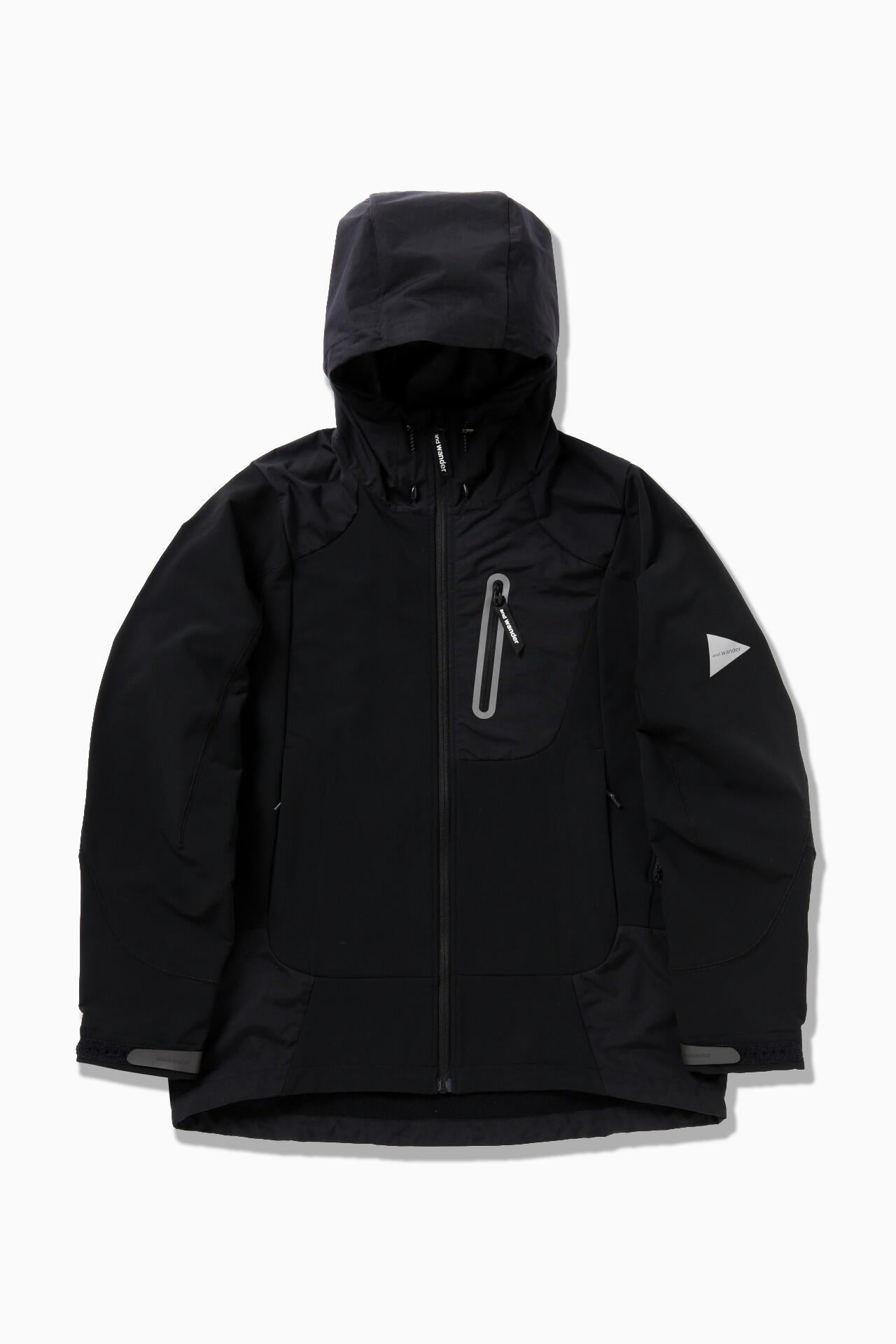 stretch shell jacket - black