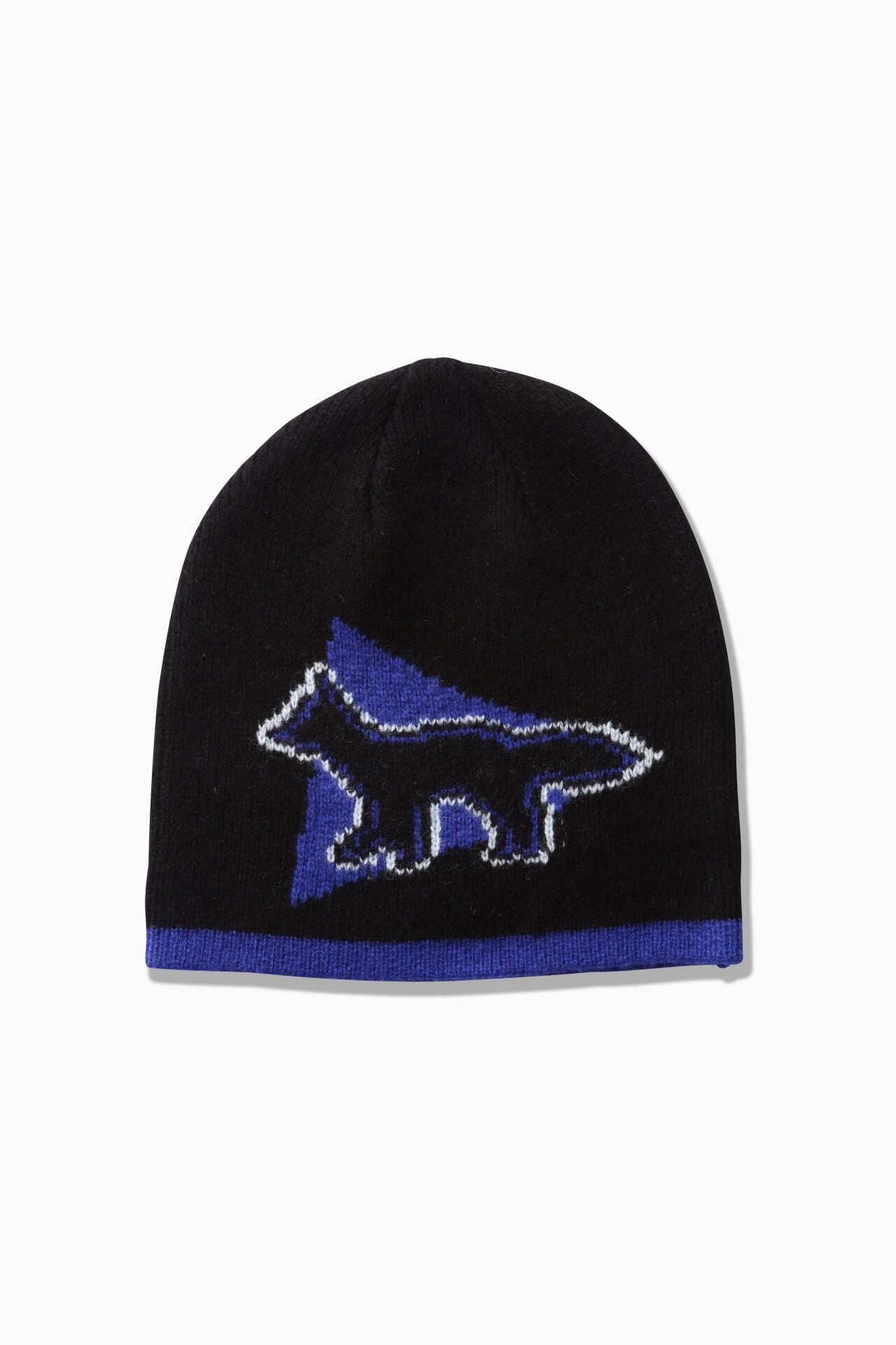 MAISON KITSUNÉ × and wander knit cap - black