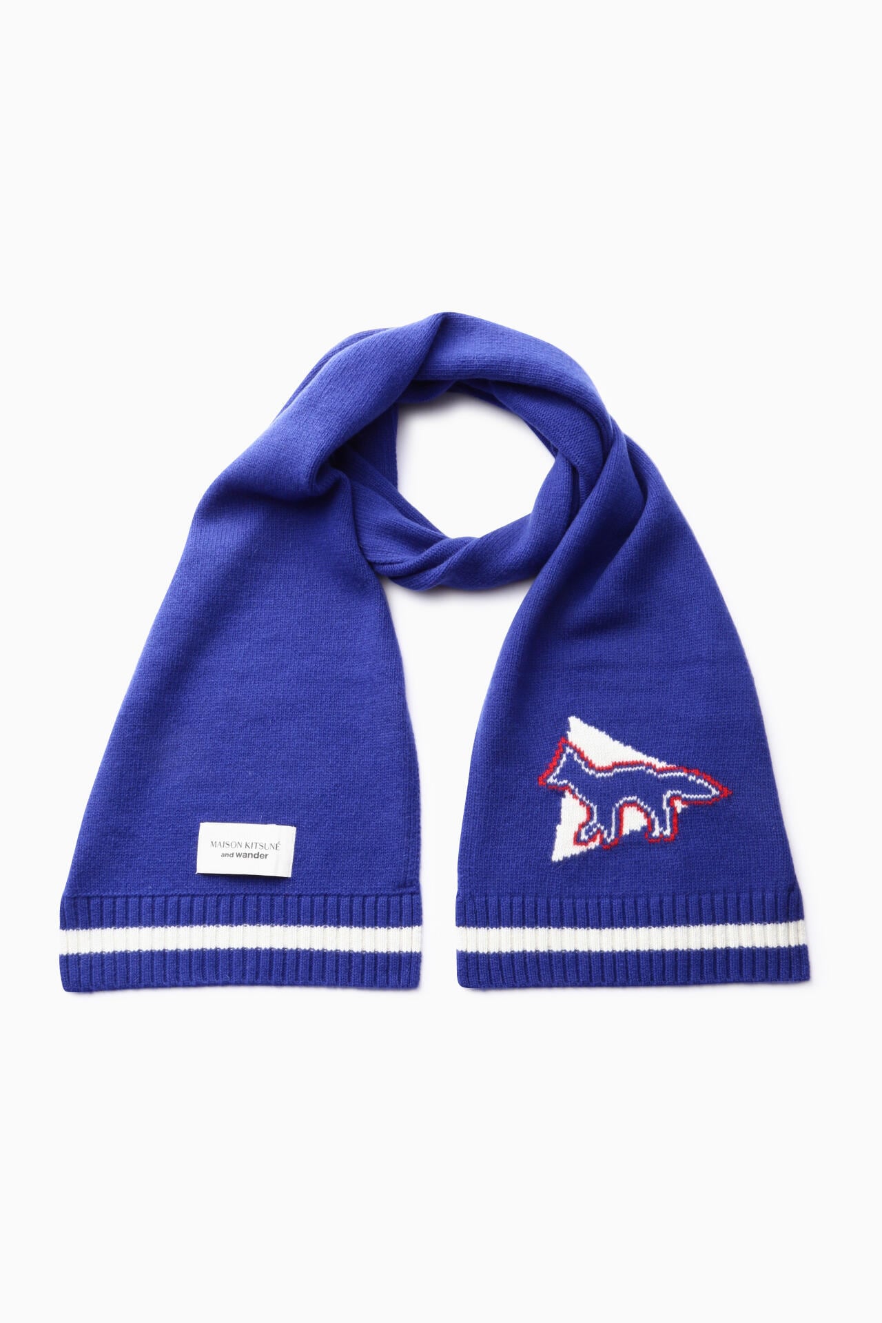 MAISON KITSUNÉ × and wander knit stole