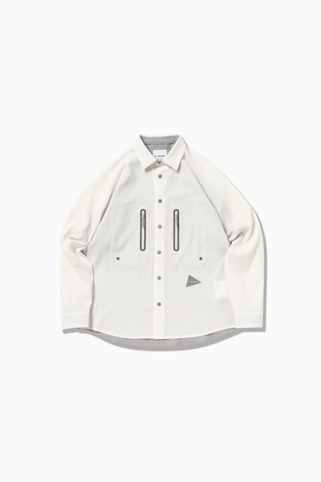 tech LS shirt - off white