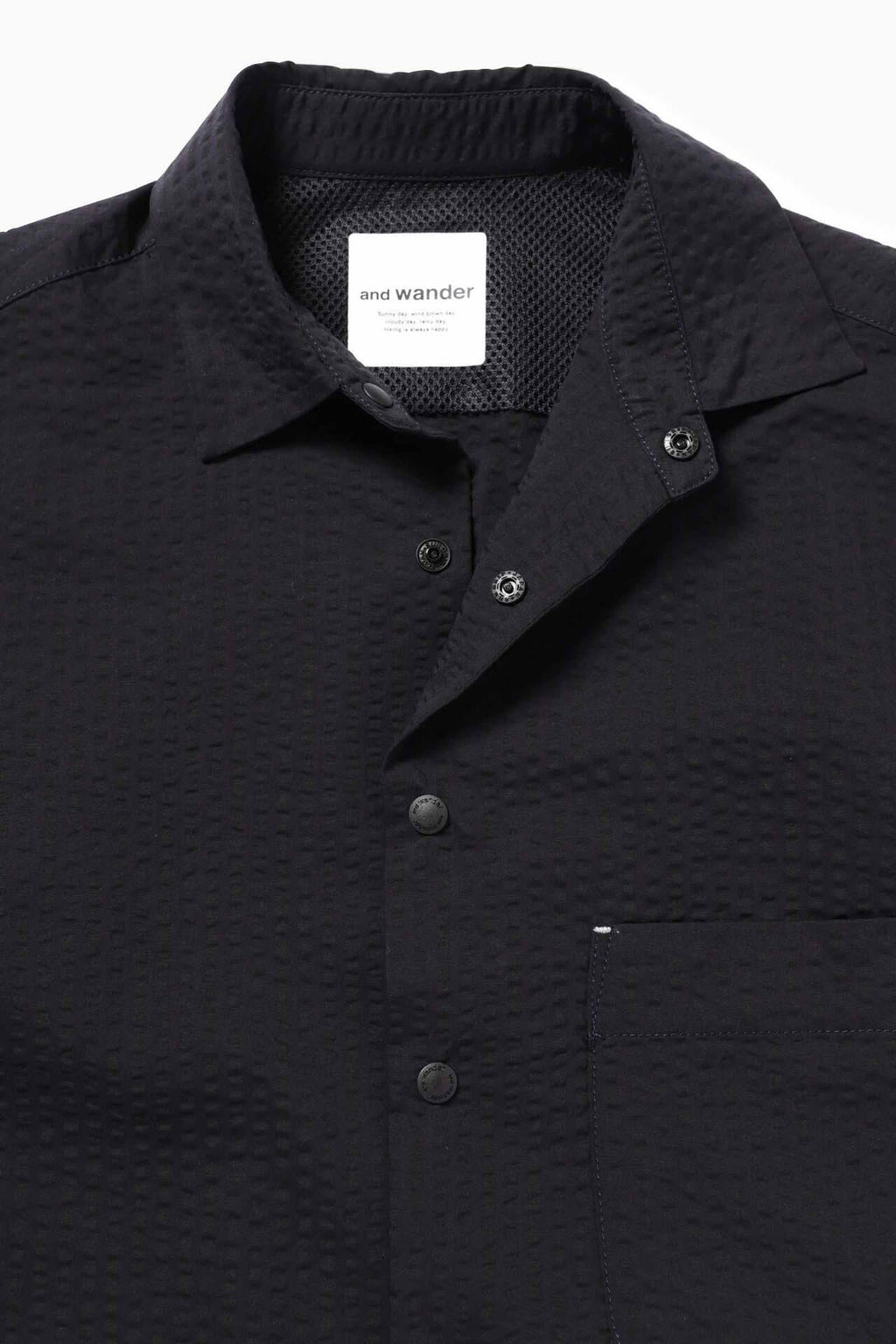 Dry soft seersucker SS shirt