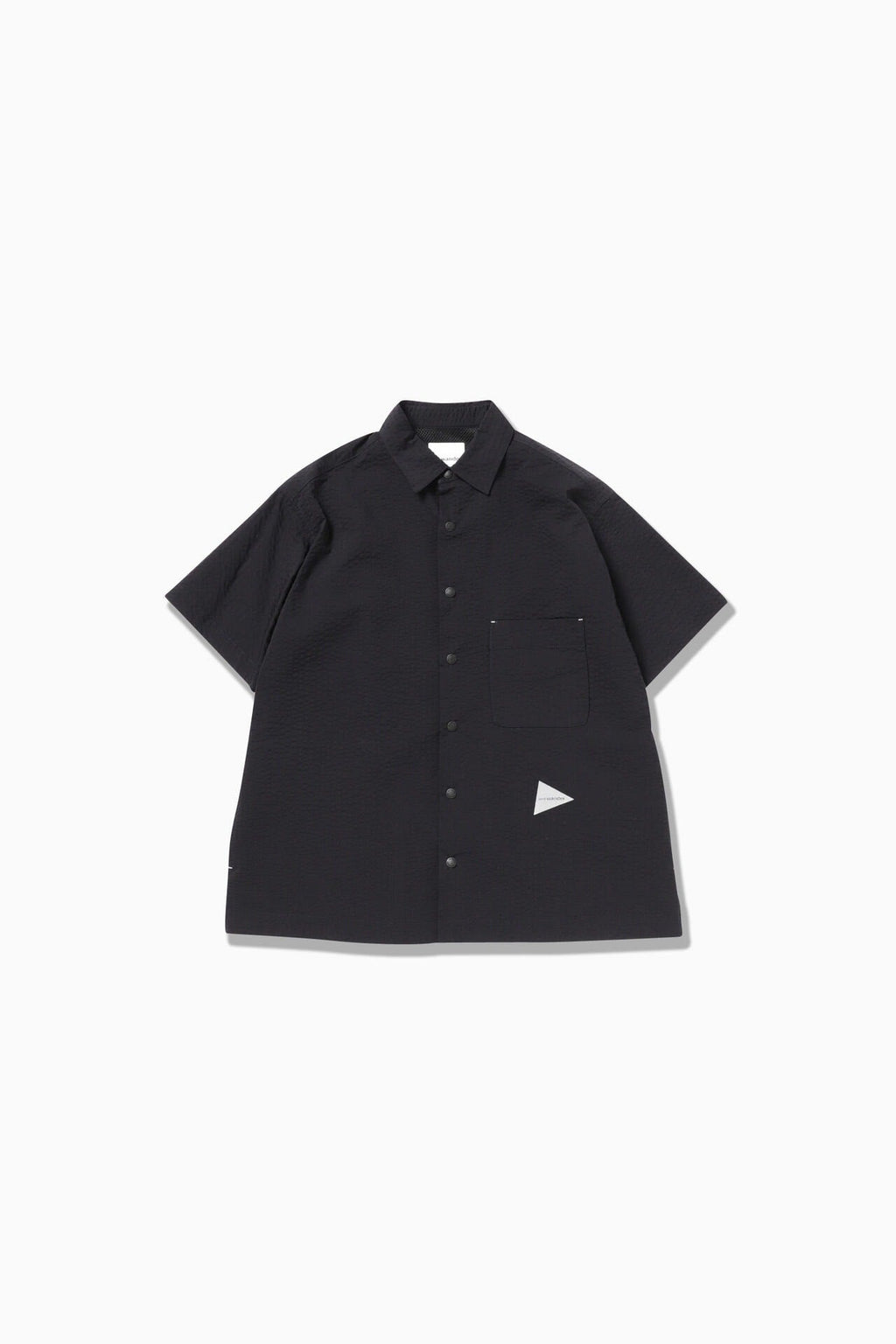Dry soft seersucker SS shirt - navy