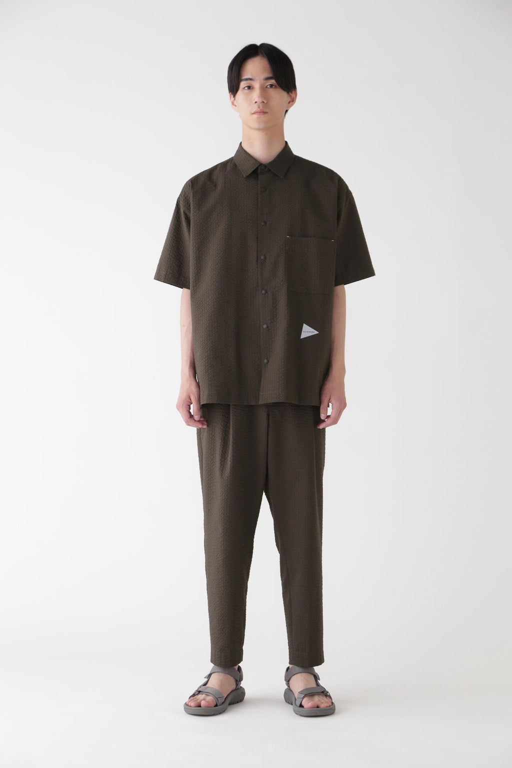 Dry soft seersucker SS shirt
