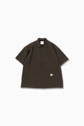 Dry soft seersucker SS shirt - khaki