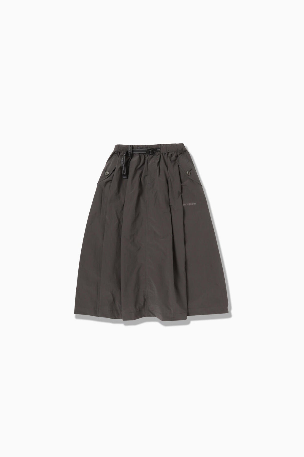 oversized cargo skirt (W) - charcoal