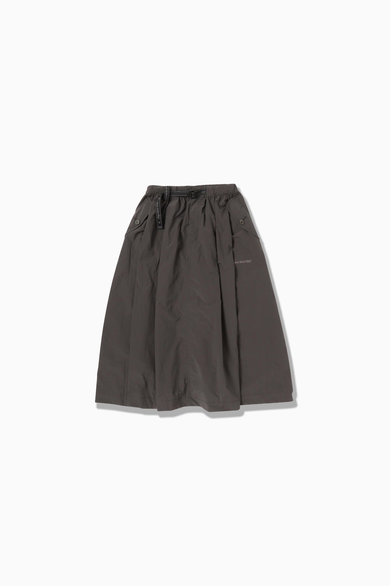 oversized cargo skirt (W) - charcoal