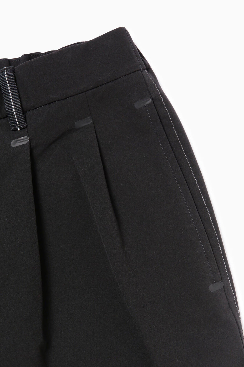 plain wide stretch pants