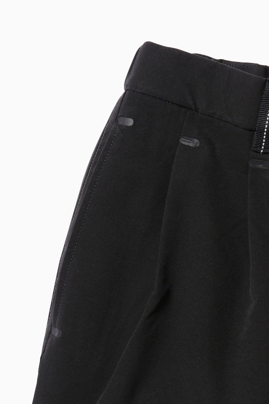 plain wide stretch pants