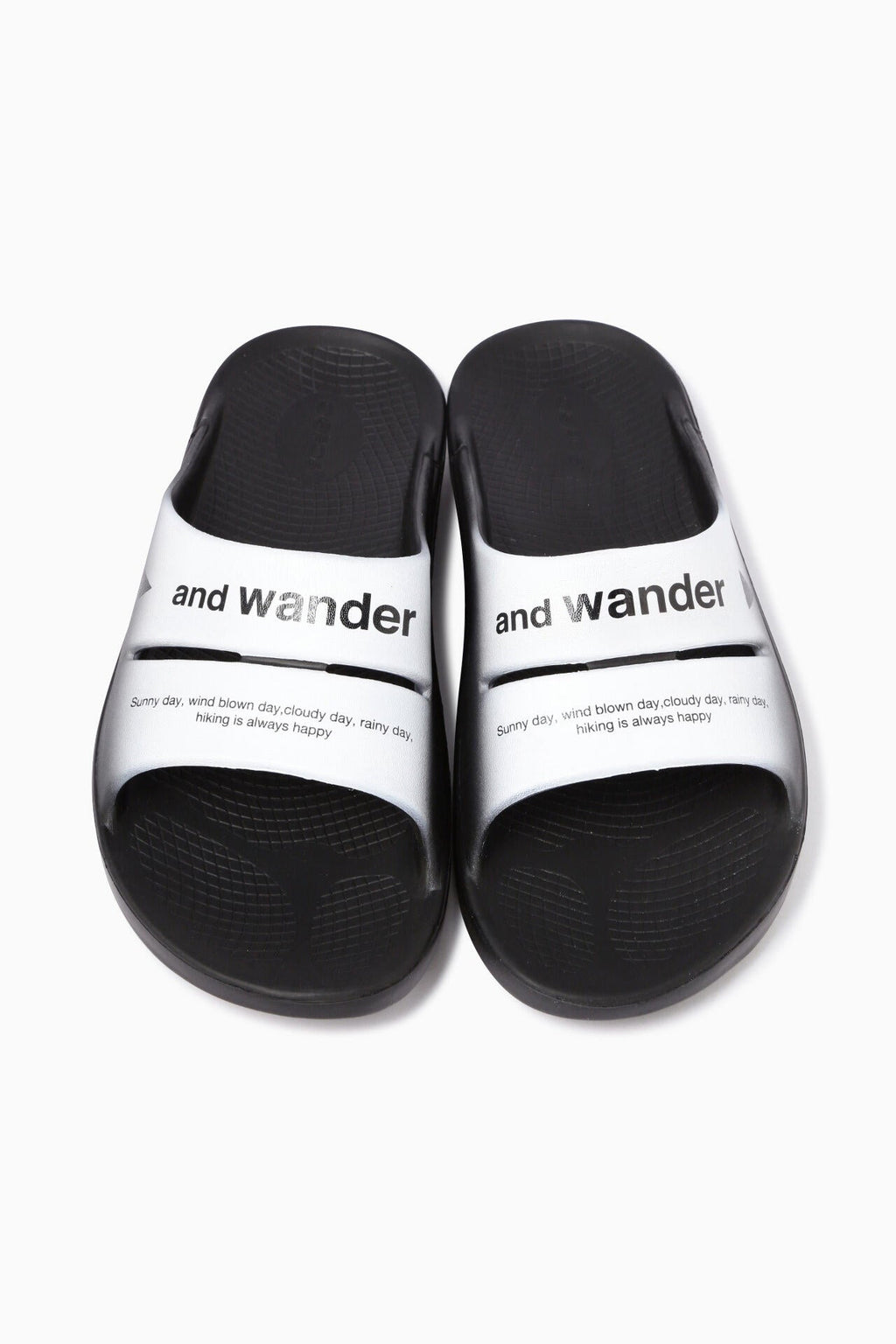 OOFOS ahh × and wander recovery sandal - black