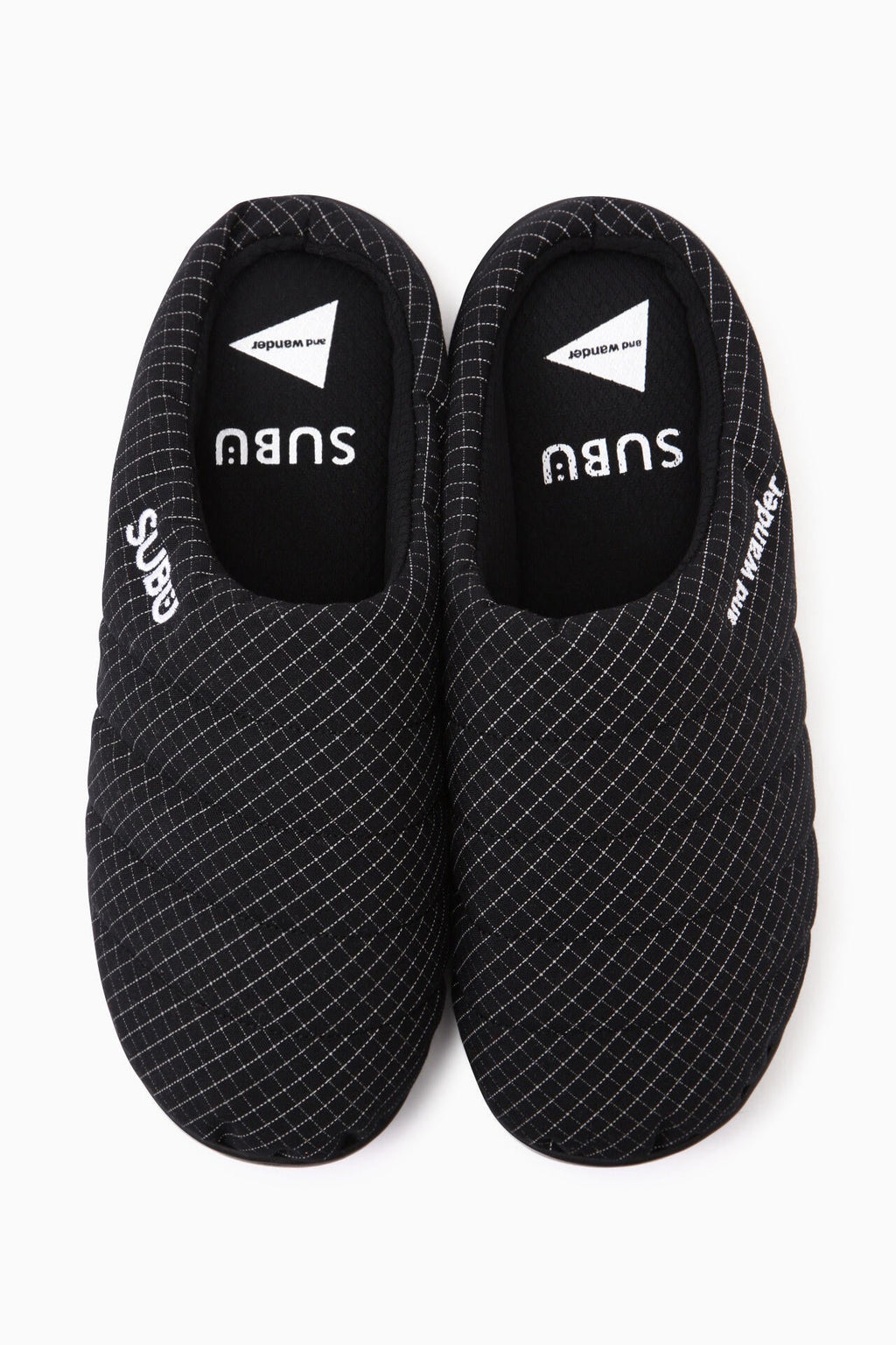 SUBU × and wander reflective rip permanent sandal - black