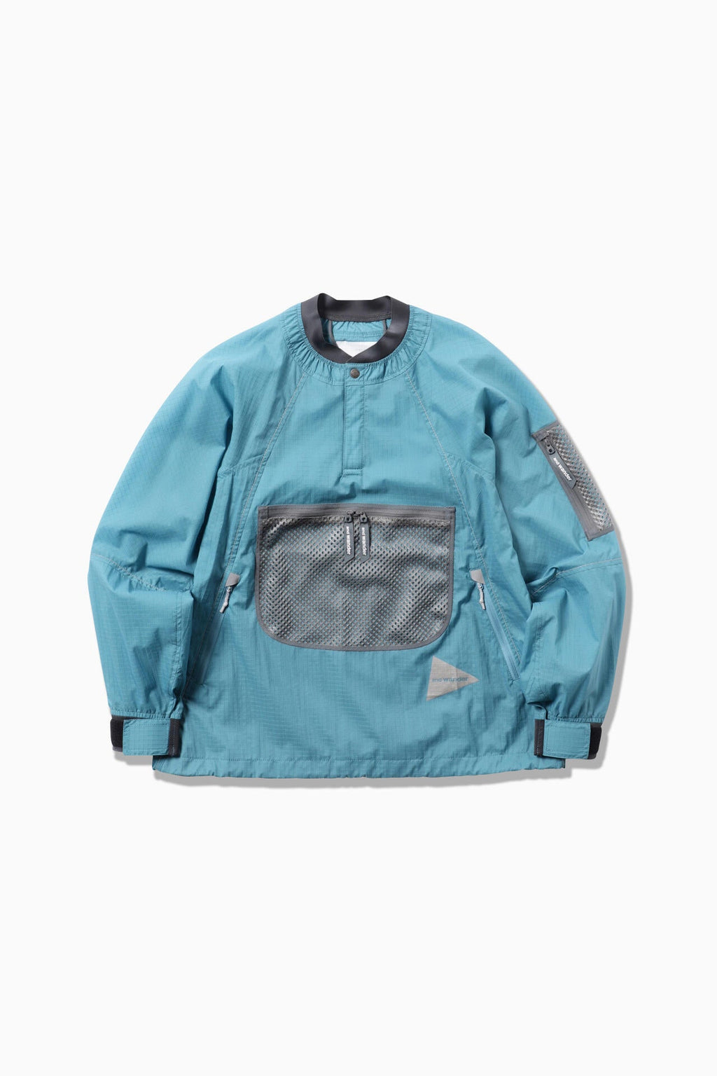 breath rip pullover jacket - l.blue