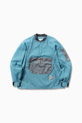 breath rip pullover jacket - l.blue