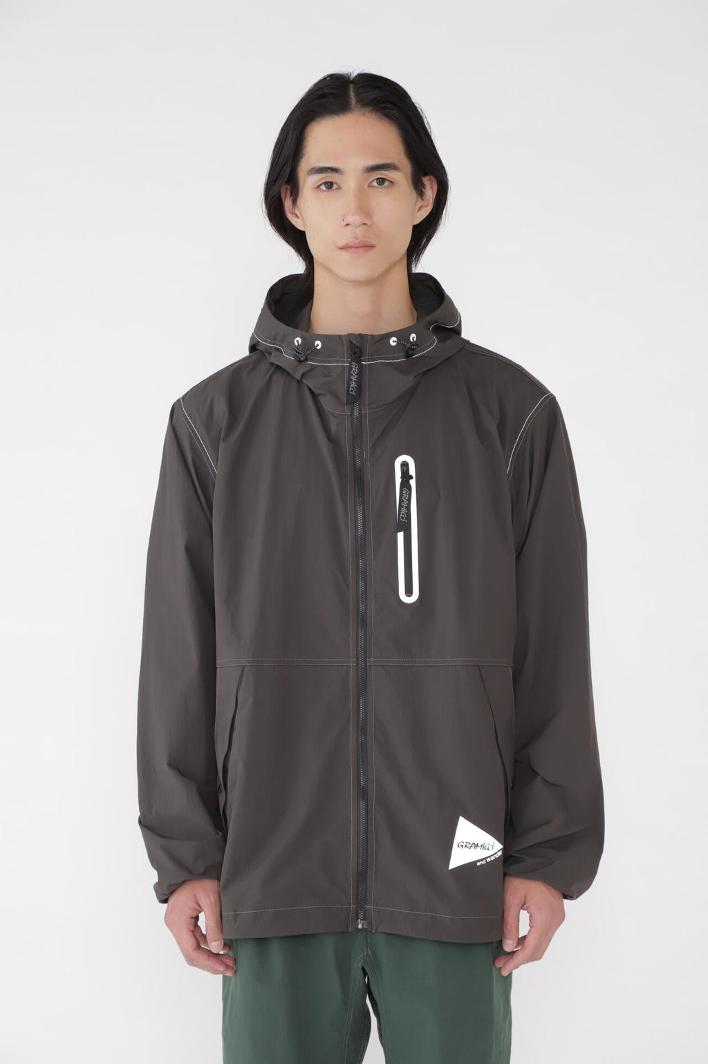GRAMICCI × and wander brushed nylon jacket