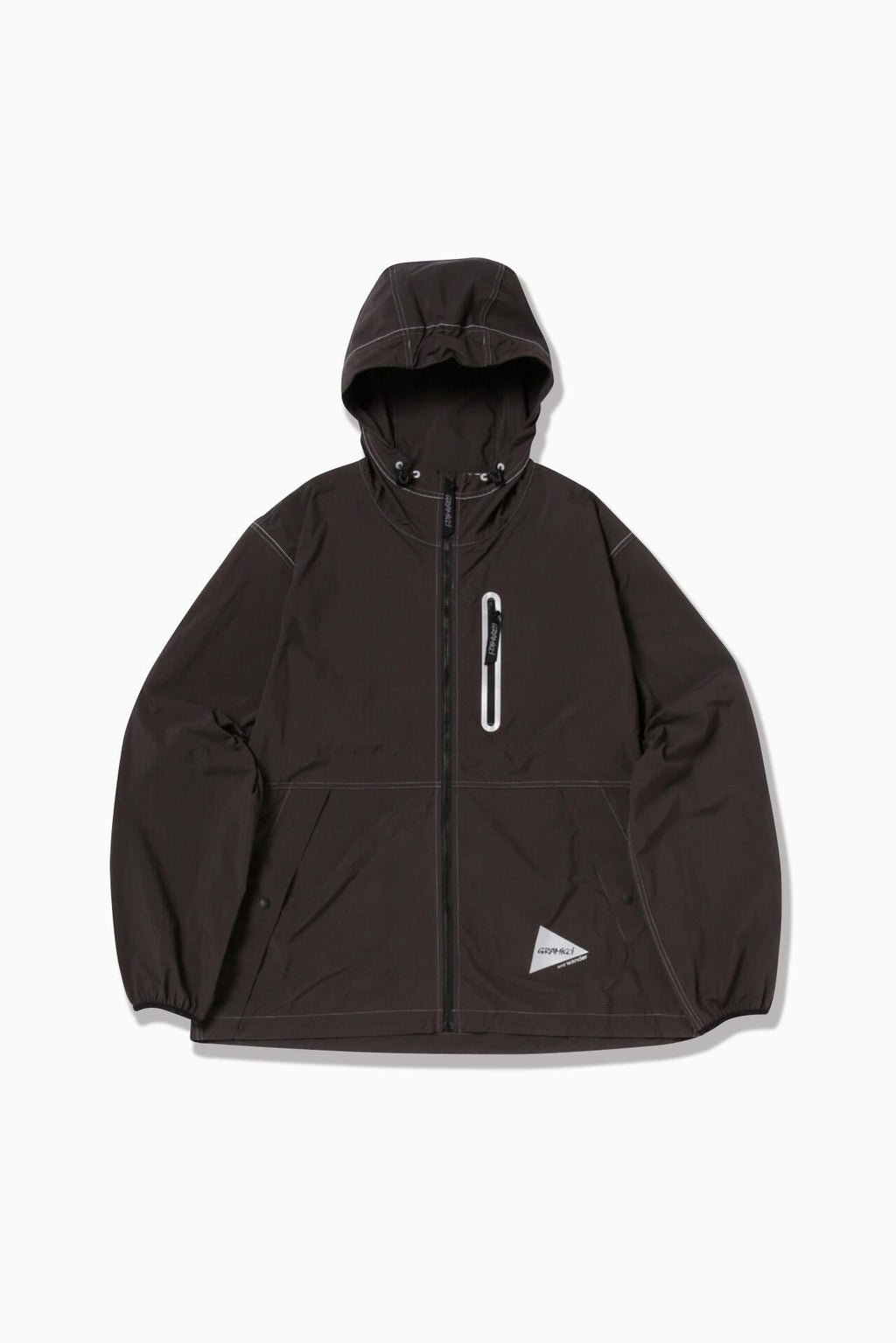 GRAMICCI × and wander brushed nylon jacket - charcoal