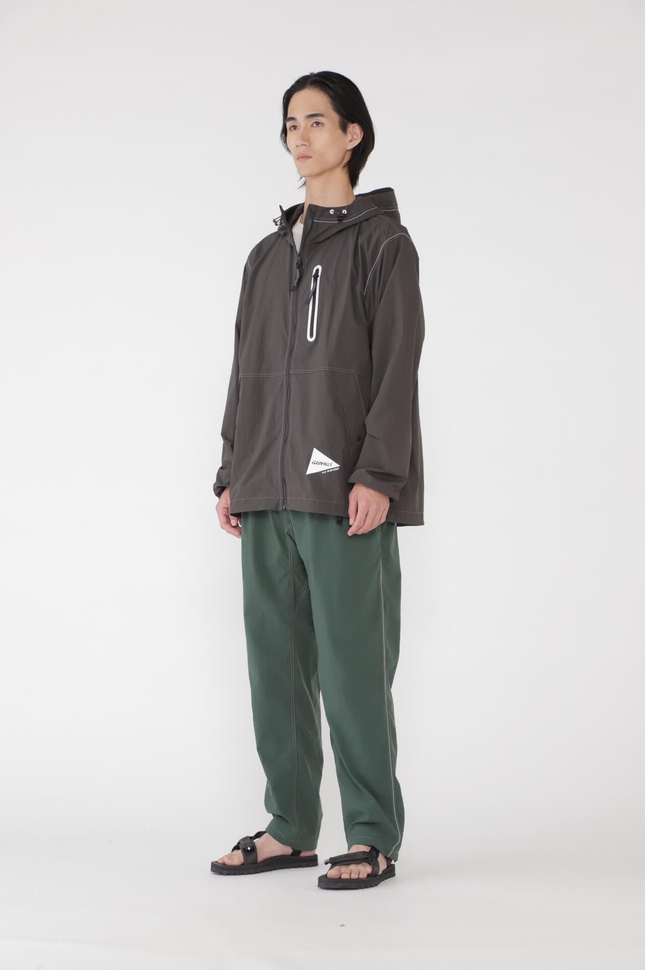 GRAMICCI × and wander brushed nylon jacket