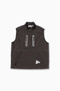 GRAMICCI × and wander brushed nylon vest - charcoal
