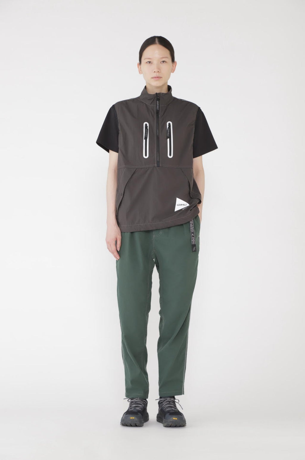 GRAMICCI × and wander brushed nylon vest
