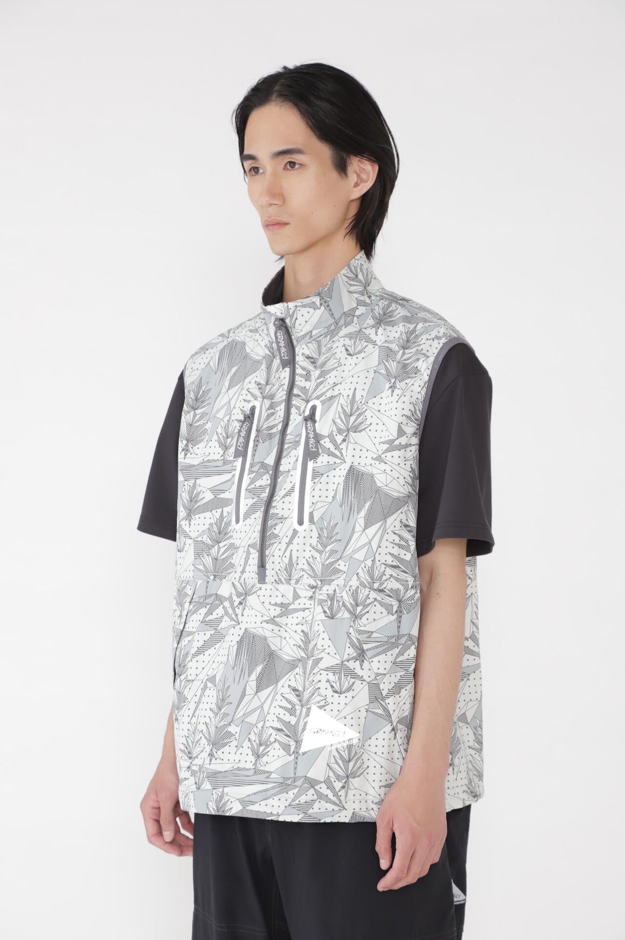 GRAMICCI × and wander brushed nylon vest