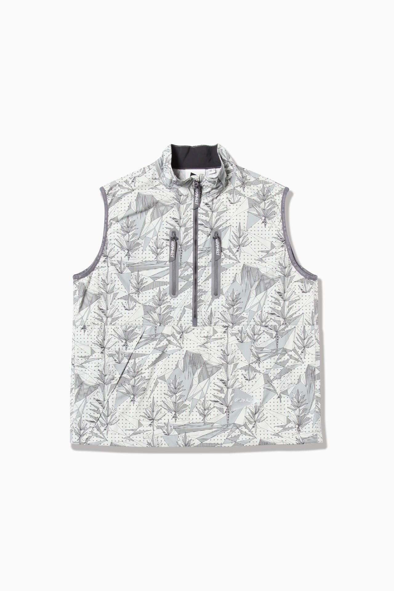 GRAMICCI × and wander brushed nylon vest - yosemite gray