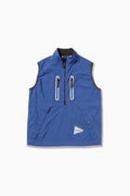 GRAMICCI × and wander brushed nylon vest - blue