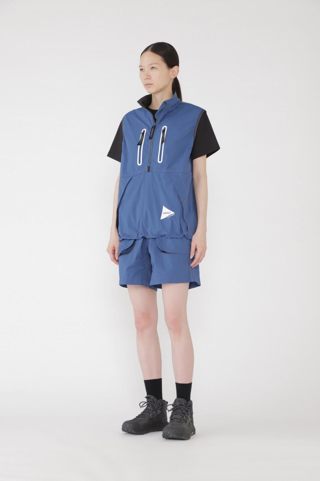 GRAMICCI × and wander brushed nylon vest