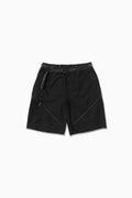 breath rip short pants - black