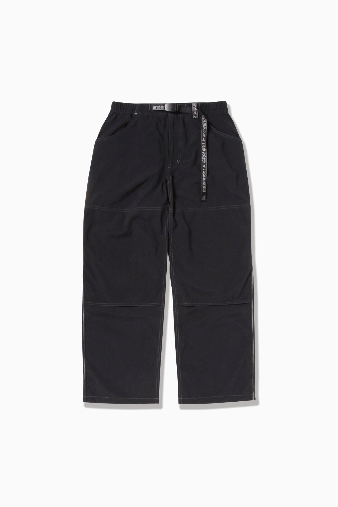 GRAMICCI × and wander nylon double knee pant - black