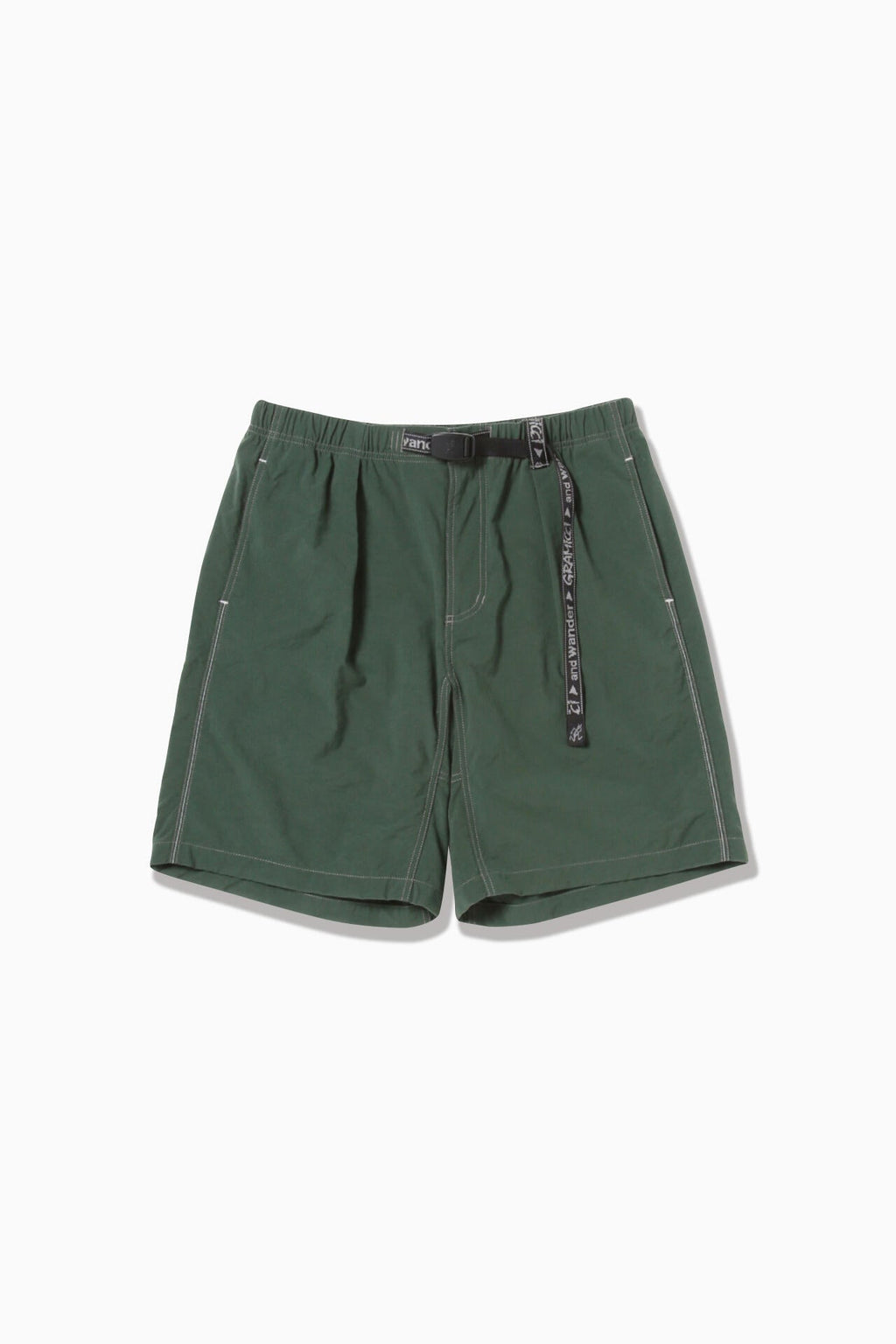 GRAMICCI × and wander nylon g-short - green