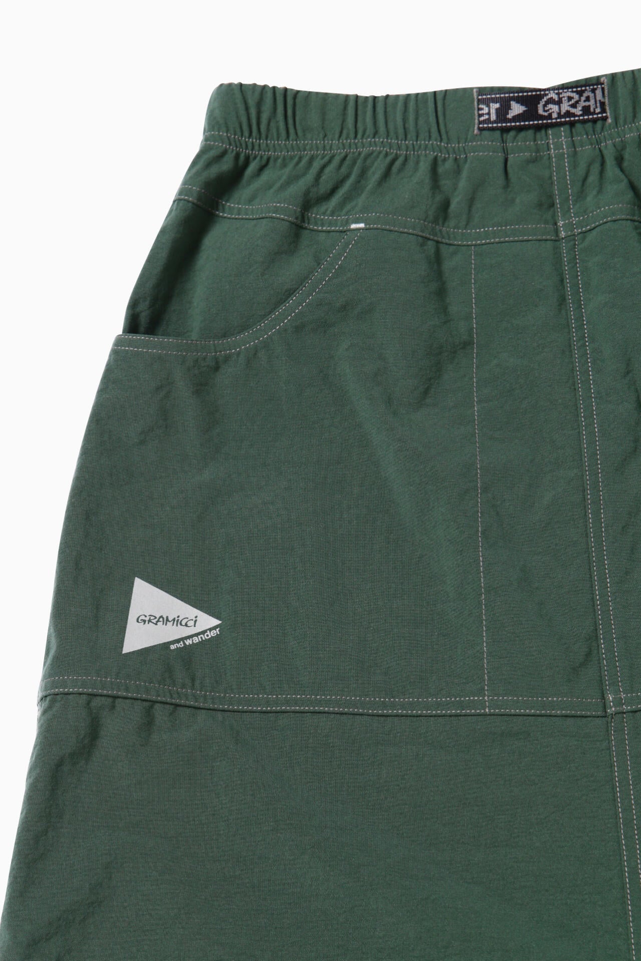 GRAMICCI × and wander nylon double knee skirt