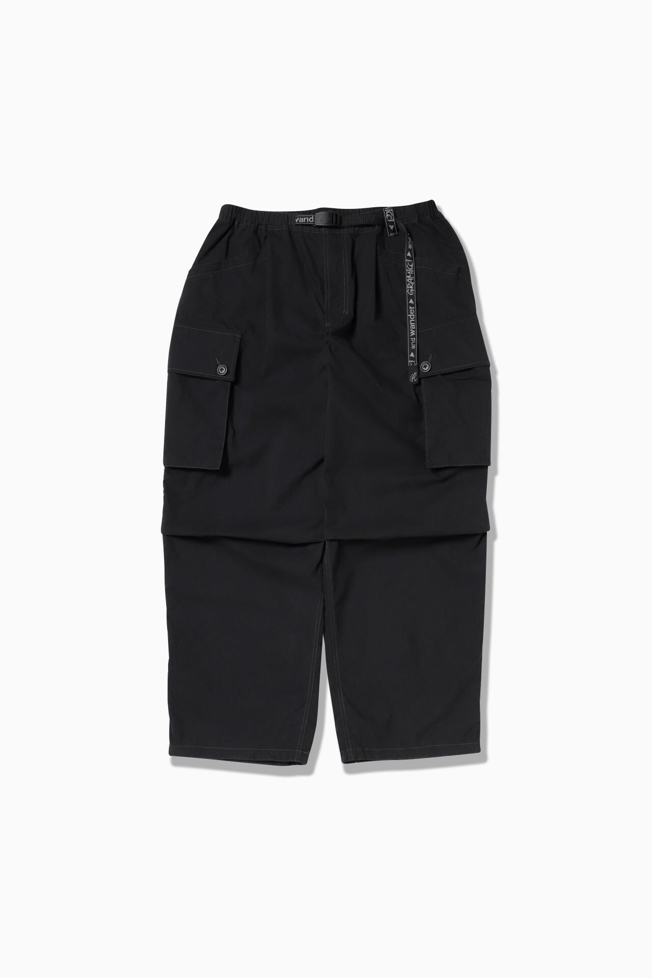 GRAMICCI × and wander military wide pant - black