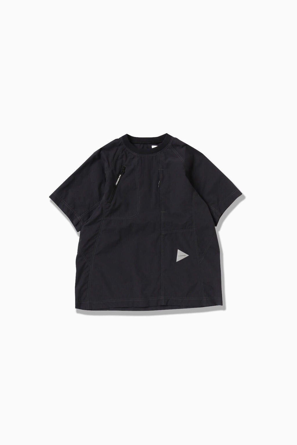 stretch rip pullover - black