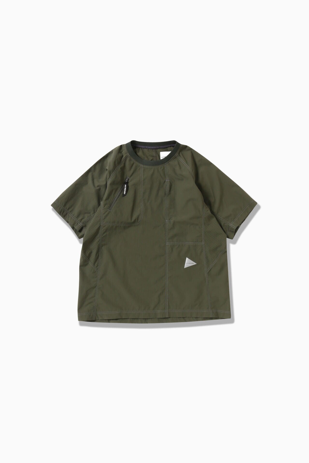 stretch rip pullover - d.khaki