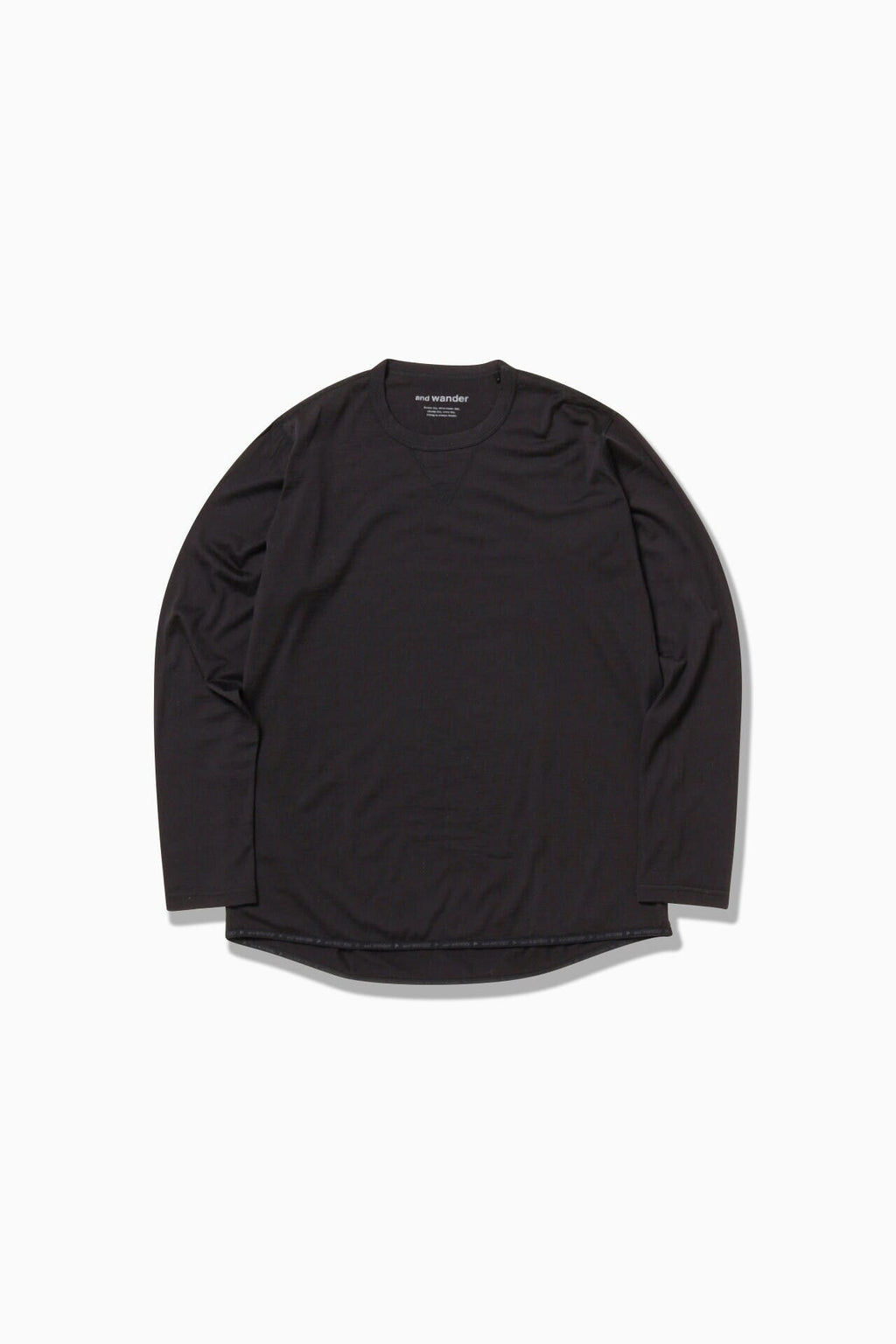merino base LS T - black