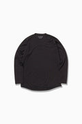 merino base LS T - black