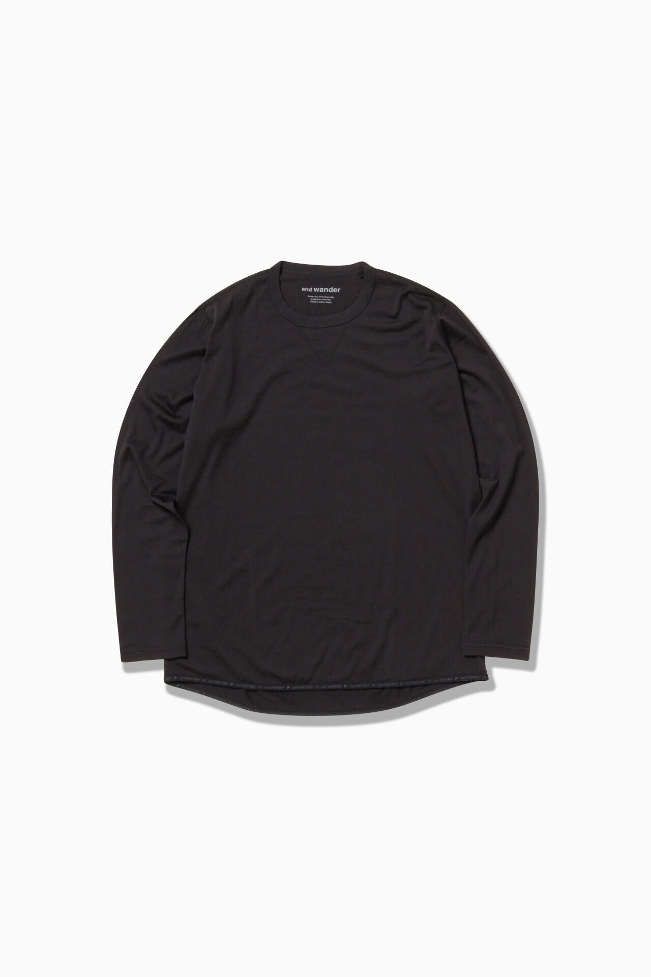 merino base LS T - black